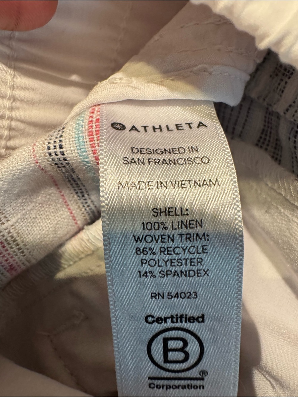 Athleta Cabo Beachside Linen Shorts Size 6 LIKE NEW - Picture 6 of 6